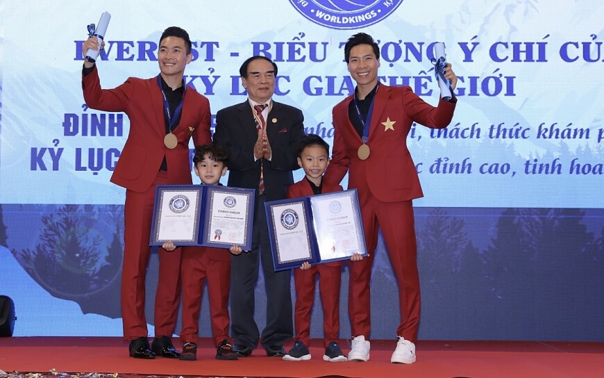 Con trai nghệ sĩ Quốc Cơ - Quốc Nghiệp phá kỷ lục Việt Nam