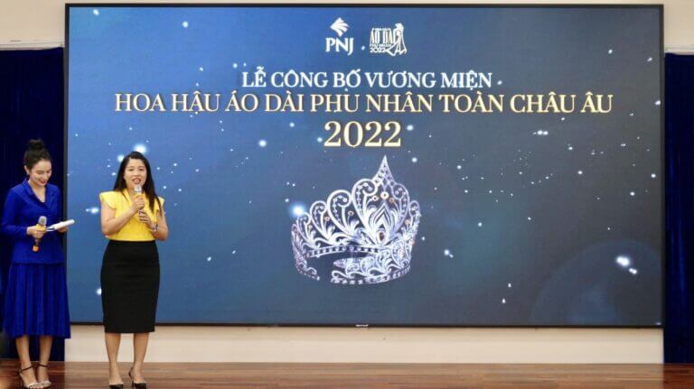 Chính thức công bố Vương miện dành cho tân ‘Hoa hậu Áo dài Phu nhân toàn châu Âu 2022’